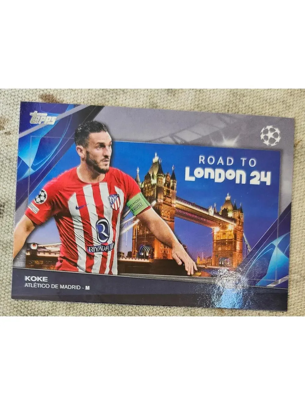 Koke 2023-24 Topps UEFA Club Competitions ROAD TO LONDON insert #RF-4 - MADRID